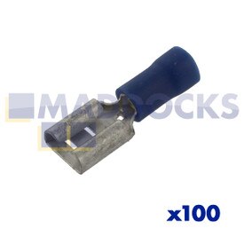 Cosse à sertir femelle bleue universelle (Paquet de 100)