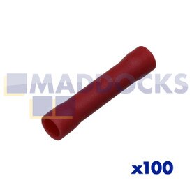 Manchon connecteur rouge (Paquet de 100)