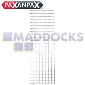 Paxanpax Retail Display Gridwall Panneau de support chromé (6' x 2' / 180cm x 30cm)