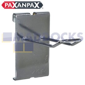 Paxanpax Retail Display Gridwall Chrome Plaqué Euroarm Crochet pour Euroslot Emballage (4" / 10cm)