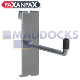 Paxanpax Retail Display Gridwall Chrome Plaqué Crochet Droit pour Emballage (4" / 10cm)
