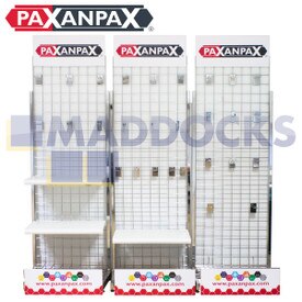 Présentoir de vente au détail complet de la gamme universelle Paxanpax Floorcare