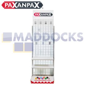 Présentoir de vente au détail complet de la gamme universelle de blanchisserie et de lave-vaisselle Paxanpax