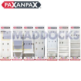 Ensemble complet de présentoirs de vente au détail de la gamme complète Paxanpax