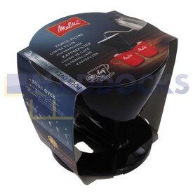 Cône de filtre authentique d’origine Melitta de type ‘Pour Over’ pour 2 tasses en plastique de taille 1 X 4 noires