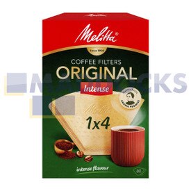 Filtres à café authentiques d’origine Melitta Gourmet Intense type 1 x 4 (paquet de 80 pièces)