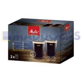 Café en verre à double paroi authentique et d’origine Melitta (paquet de 2 pièces, 200 ml)