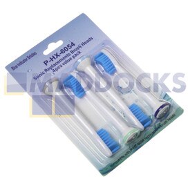Têtes de brosse à dents compatibles pour type Philips Sonicare Sensitive HX6054 (paquet de 4)