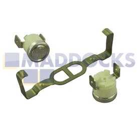 Kit de sécurité thermique de thermostat d'origine authentique pour les séries de sèche-linge à condensation Bauknecht TRK, TRKK ; Proline TDC75 ; Whirlpool AWZ, HDD (B35)