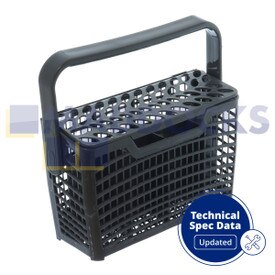 Panier à couverts en plastique blanc complet d'origine et authentique multi-modèles fabriqué par Electrolux pour modèles AEG, Electrolux, Elektro Helios, Privileg, Rex, Zanussi