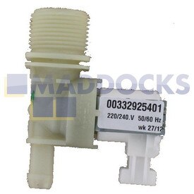 Électrovanne d'arrivée d'eau d'origine et authentique pour lave-vaisselle de série Caple, Ignis, Ikea, Maytag, Neutral, Prima, Tecnik, Whirlpool ADP, ADG, GSI, GSF, GSX