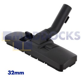 Accessoire Numatic d'origine et authentique en plastique noir à deux pédales avec coude allongé (32 mm x 270 mm) et Clip C (32 mm)