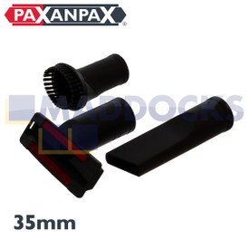 Kit d'accessoires économique universel en plastique noir pour aspirateur (35 mm)