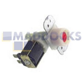 Genuine Original Indesit Solenoid Valve 1-Way 180°, Internal Diameter Output: 10.5mm, Capacity: 6l/min, Connectors: Tabs, Volt / Hz: 220/240V - 50/60Hz