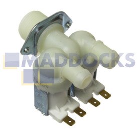 Électrovanne universelle pour inclure les séries Servis M300, M600, M6000 (2 voies 180°, sorties 14 mm, arrivées à alésage large)