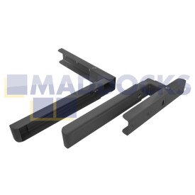Kit de montage mural extensible et supports de fixation pour microondes fini argent universel
