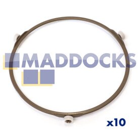 Universal 23 Litre Freestanding Microwave Turntable Glass Plate Support Stand Holder Roller Ring (Pack of 10)
