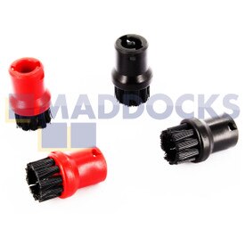 Embouts à poils durs ronds compatibles avec séries Karcher SC1402 (Paquet de 4)