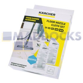 Véritable Original Karcher SC1, SC2, SC3 EasyFix ; SC4, SC5 EasyFix Premium Series Microfibres Brosse pour sol chiffons de sol (Lot de 2)
