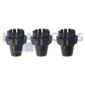 Kit de brosses de nettoyage d'origine et authentique en nylon pour les séries Polti Vaporetto Pro 85, 95, Classic 55, 65, Eco Pro 3.0 (Paquet de 3)